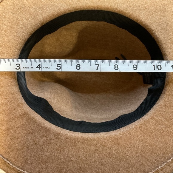 Wool Tan Fedora Hat - Picture 5 of 8